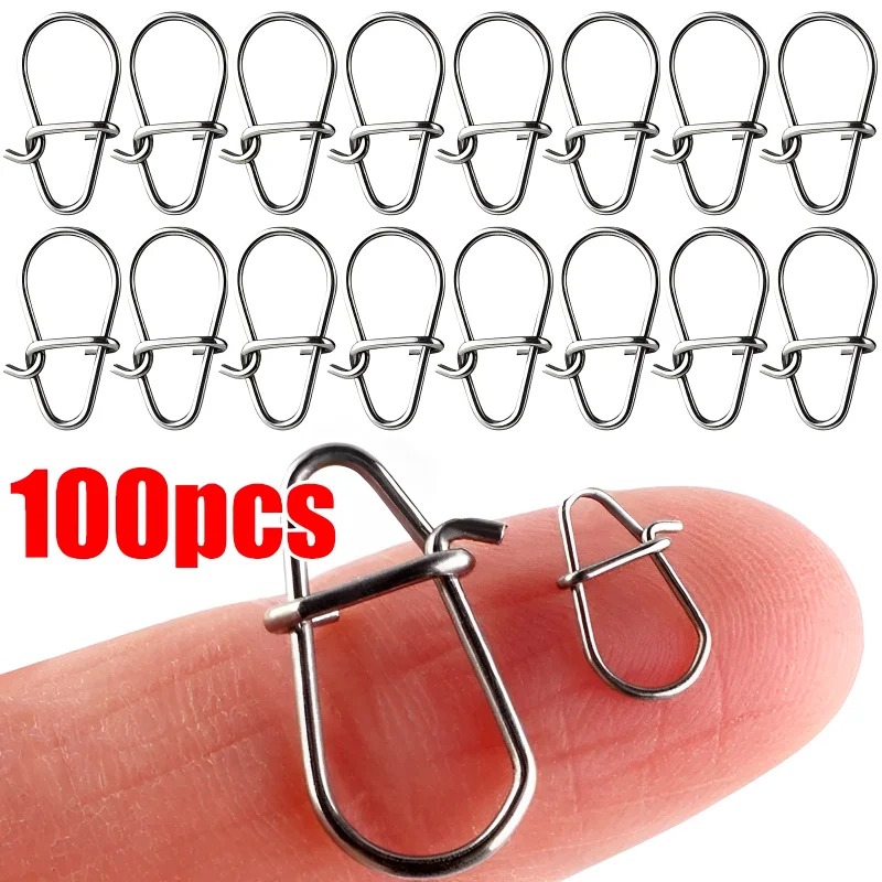 100 قطعة مشبك صيد من الفولاذ ا - مراجعة Fishing Lure Accessories وسعره